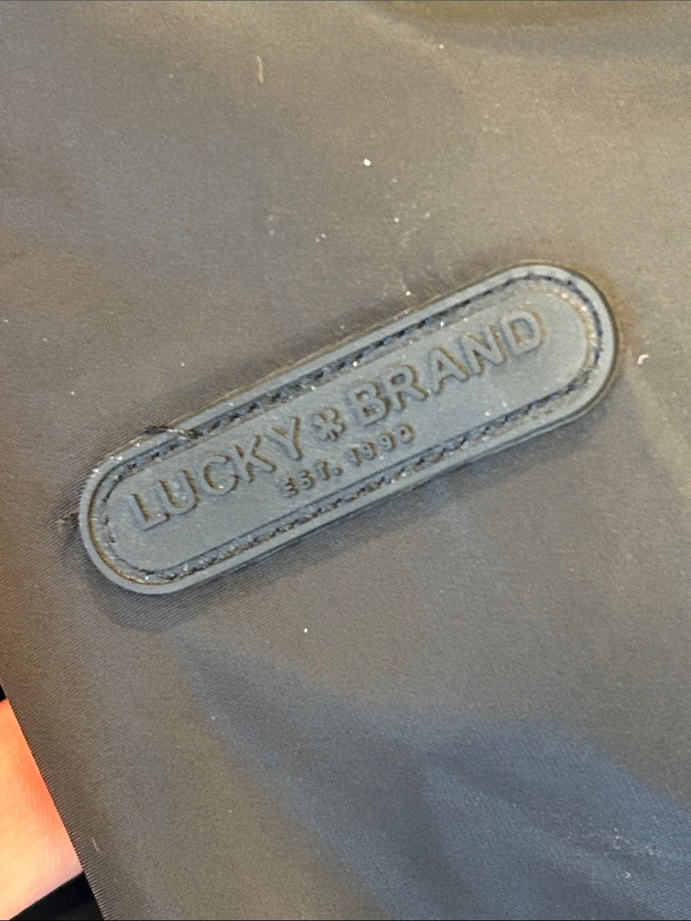 Lucky Brand Women’s Black Anorak Hooded Raincoat Minimalist Large - Picture 7 of 16